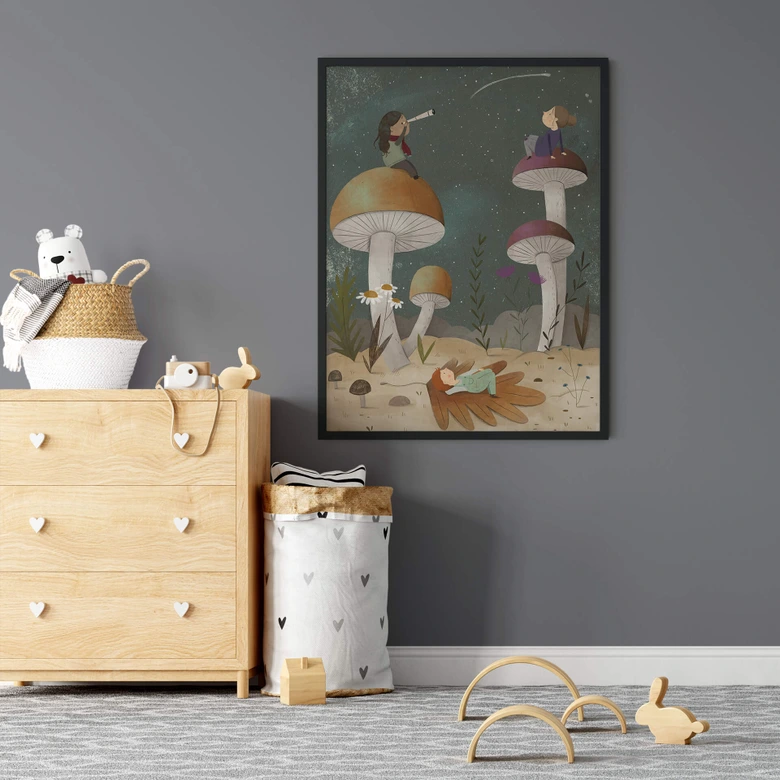 Poster Loske - Etoiles dans le ciel 