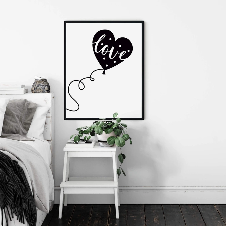 Poster Love balloon 