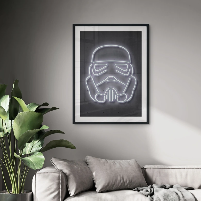 Stormtrooper helm Poster - Mielu 