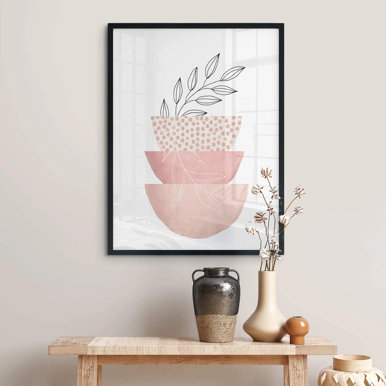 Poster Abstrakte Kunst - Zarte Schönheit der Natur - Moss 