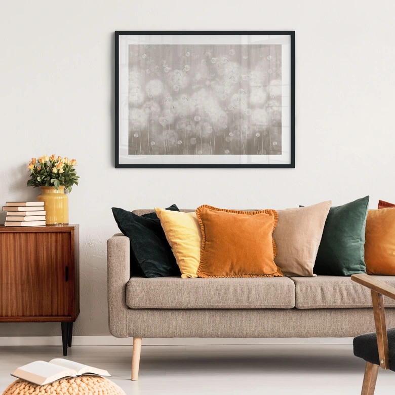 Blumen-Poster Pusteblumen Traum in Beige - Ms Tiff 