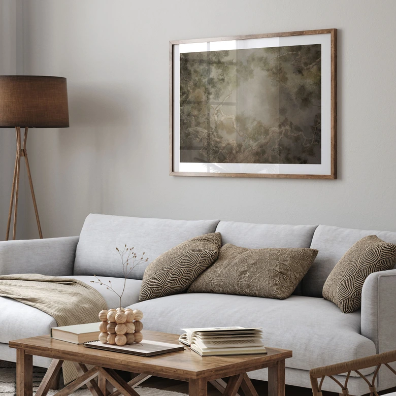 Poster Wald mit Blick in die Baumwipfel - Ms Tiff 