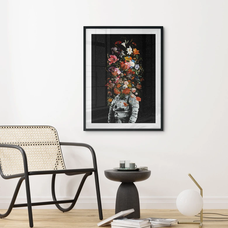 Plakat Astronaut med blomsterarrangement - Nicebleed 