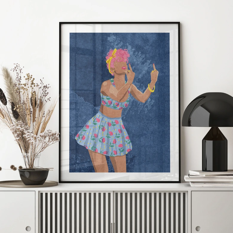 Poster Rockabilly Girl: Not your girl - Oltmanns 