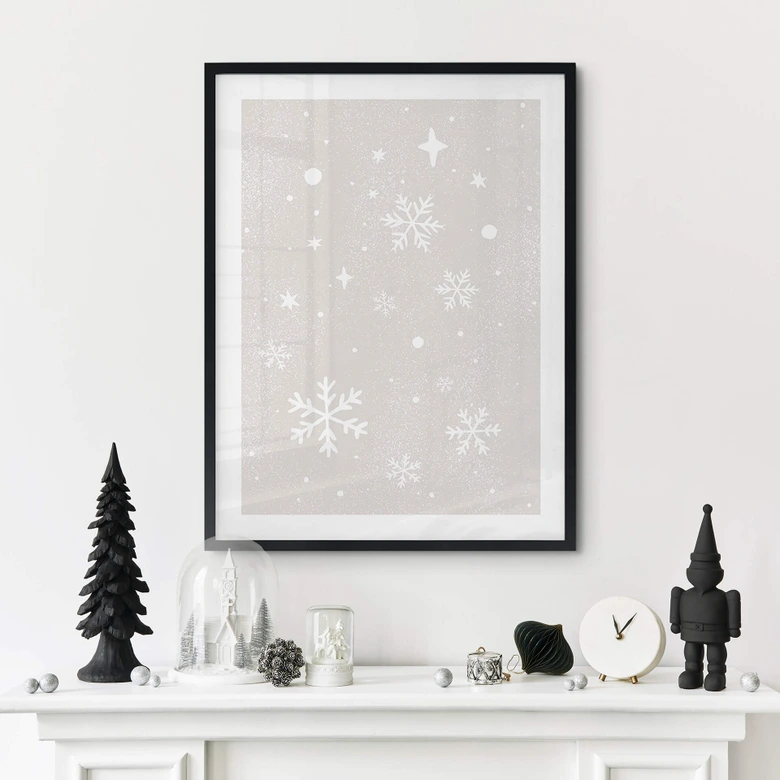 Plakat Orara Studio - Golden Snowflakes 