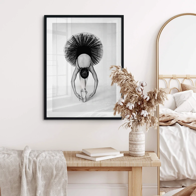 Poster Pentony MA - Ballerina Schwarz-Weiß 