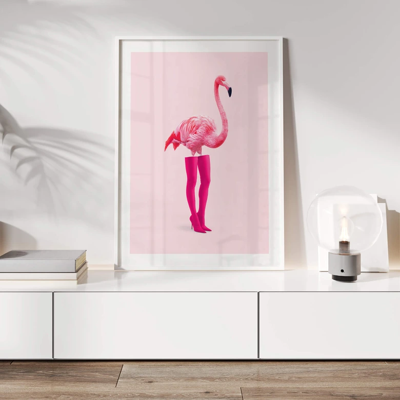 Poster Flamingo pink - Pozdniakov - Flaminciaga 