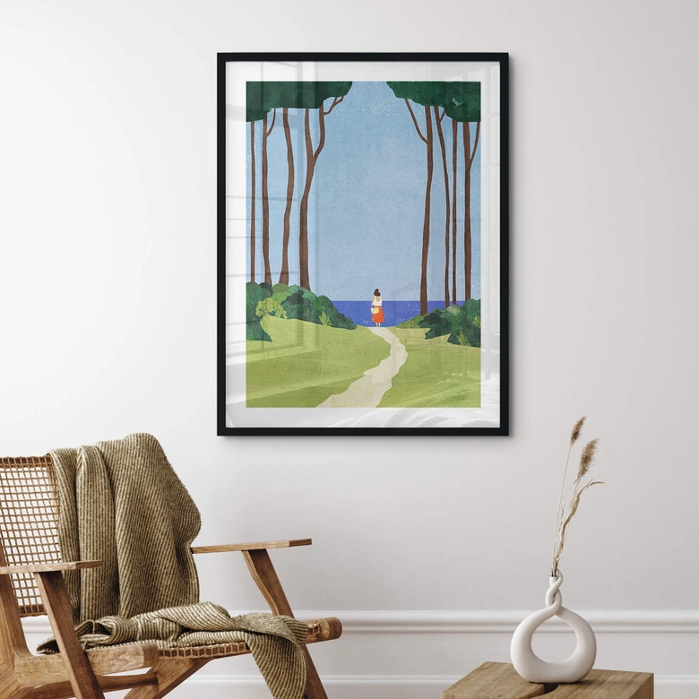 Poster Promenad med havsutsikt - Rivers 