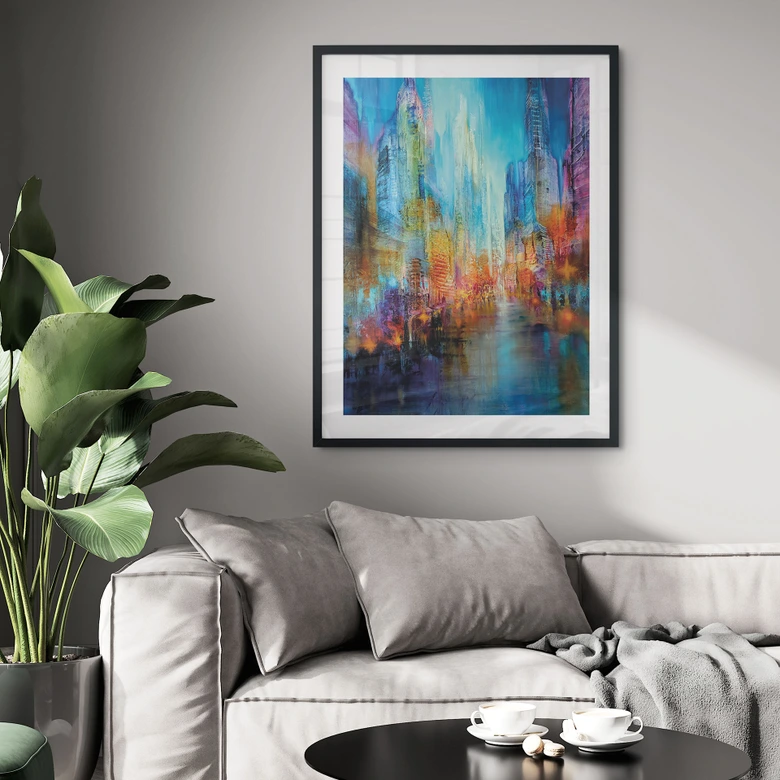 Poster Ville abstraite - Schmucker 