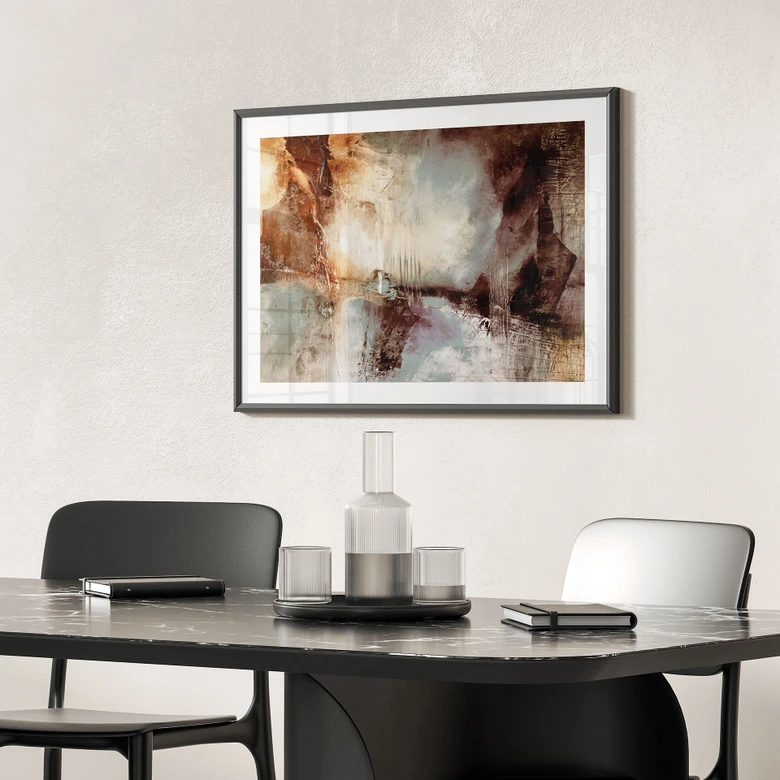 Poster Goldene Spuren im Nebellicht - Schmucker 