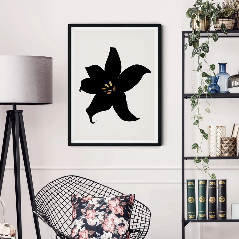 Poster Kubistika - Dark Orchid 