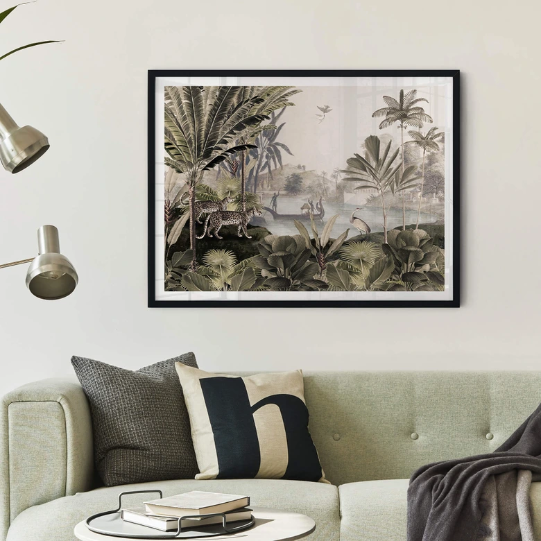 Poster Sir Edward - Landschaft mit Leoparden 