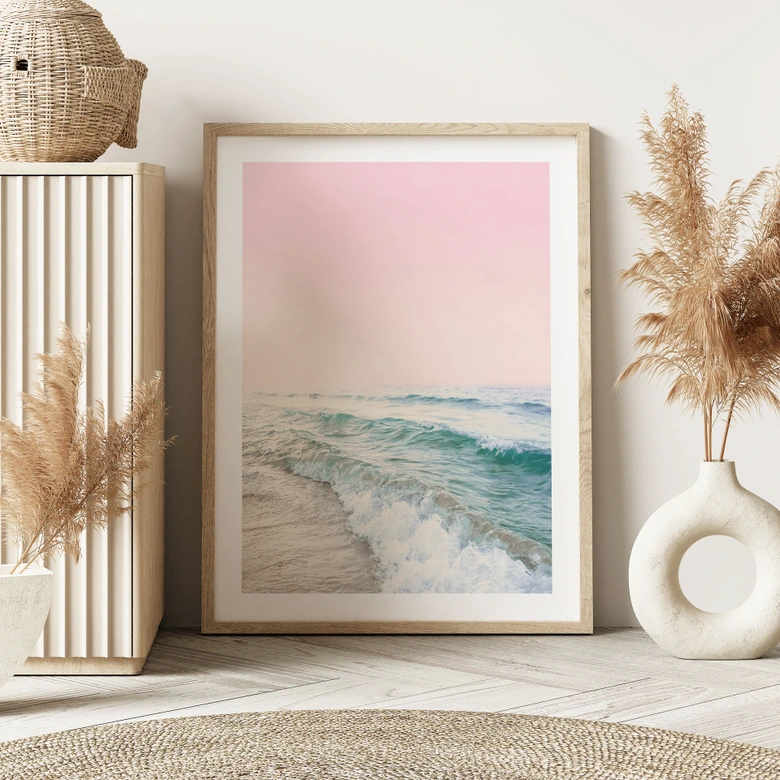 Póster Cielo rosa sobre el mar - Sisi & Seb 