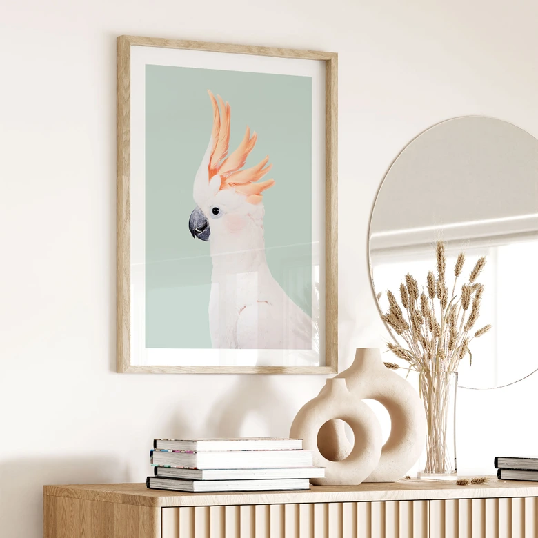 Póster retrato animal cacatúa rosa - Sisi & Seb 