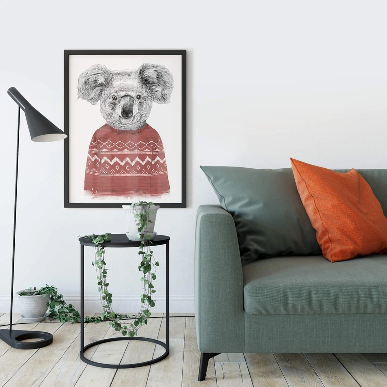 Poster Solti - Koala im Winter 