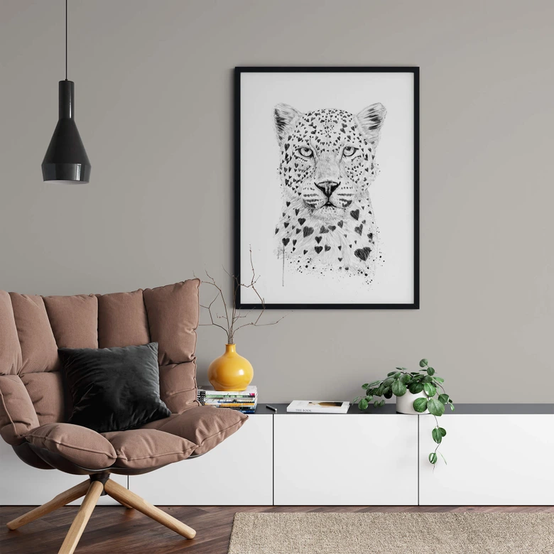 Poster Solti - Liebevoller Leopard 