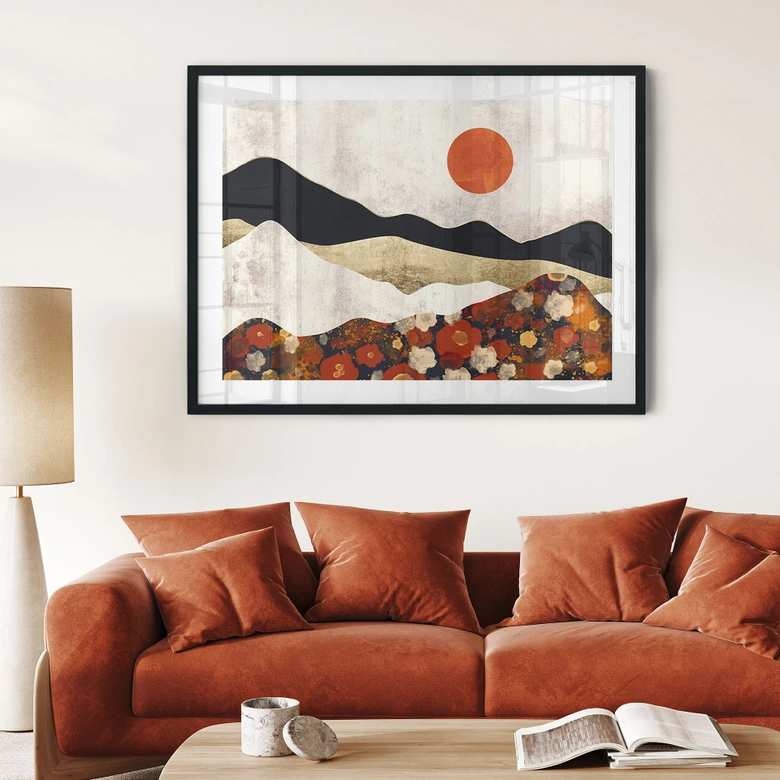 Poster Herbstliche Berglandschaft - SpaceFrog Designs 