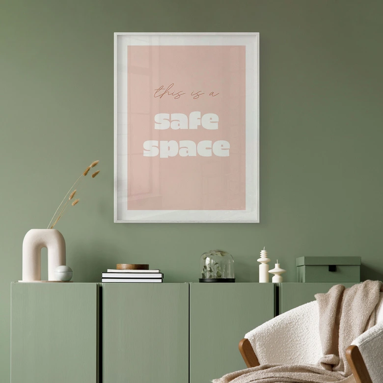 Póster Este es un espacio seguro 