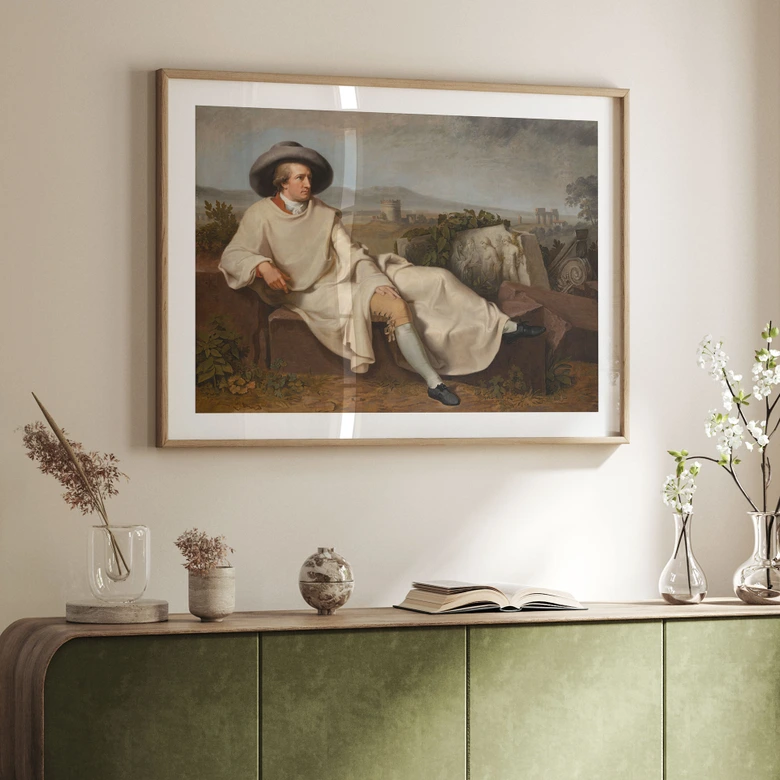 Plakat Tischbein - Goethe i den romerske campagna 