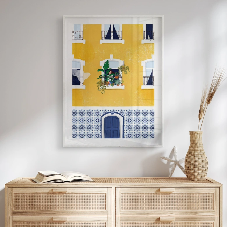 Plakat Facade af Lissabon - Tomljanovic 