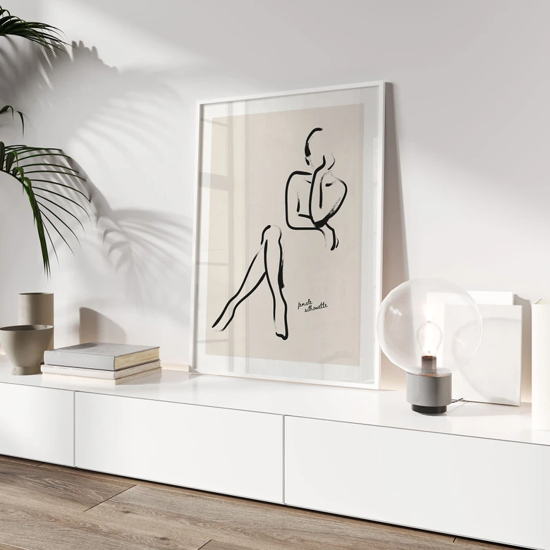 Poster Linien der Weiblichkeit - Treechild 
