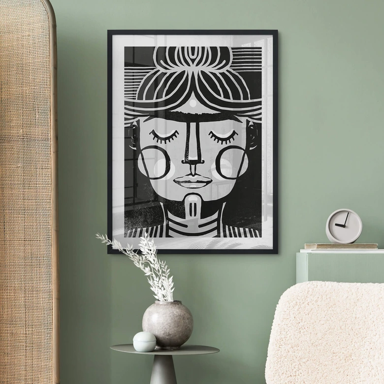 Poster Träumende Frida Illustration - Treechild 