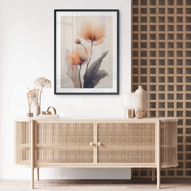 Poster Zarte Blüten - Blumenposter - Treechild 