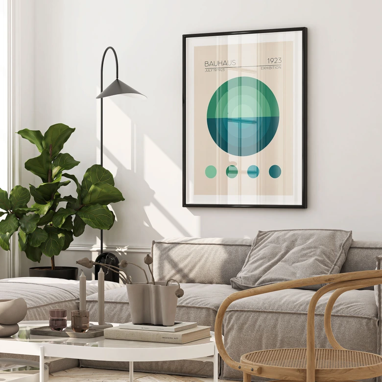 Poster Bauhaus Mavi Daire - Tunaboylu 