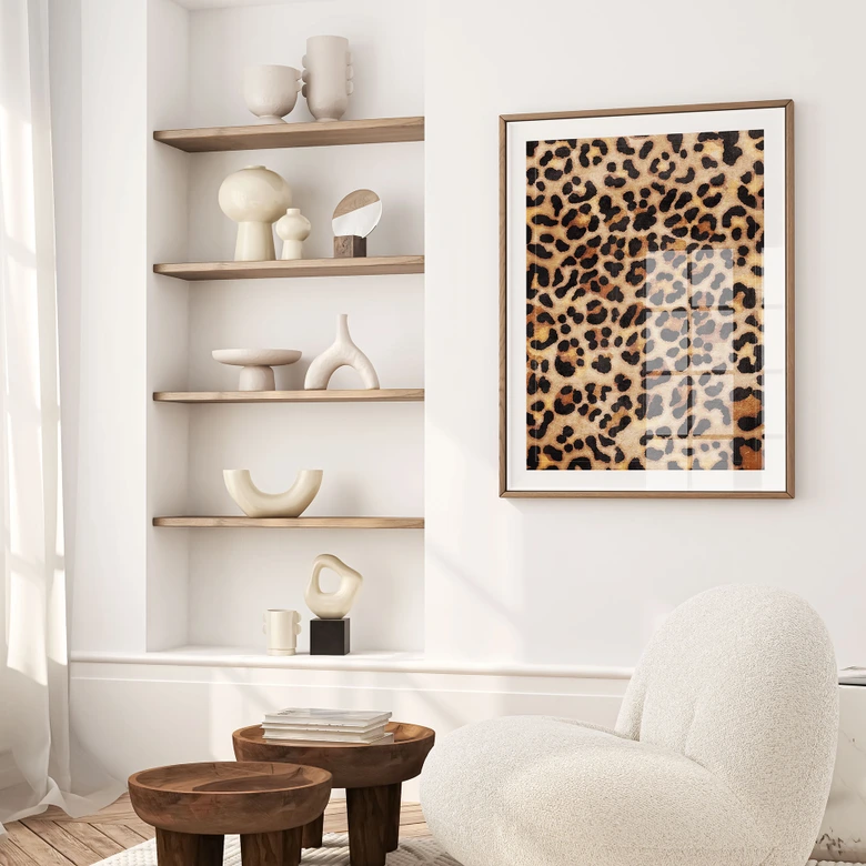 Plakat Vild leopard - Dyreprint - Tunaboylu 