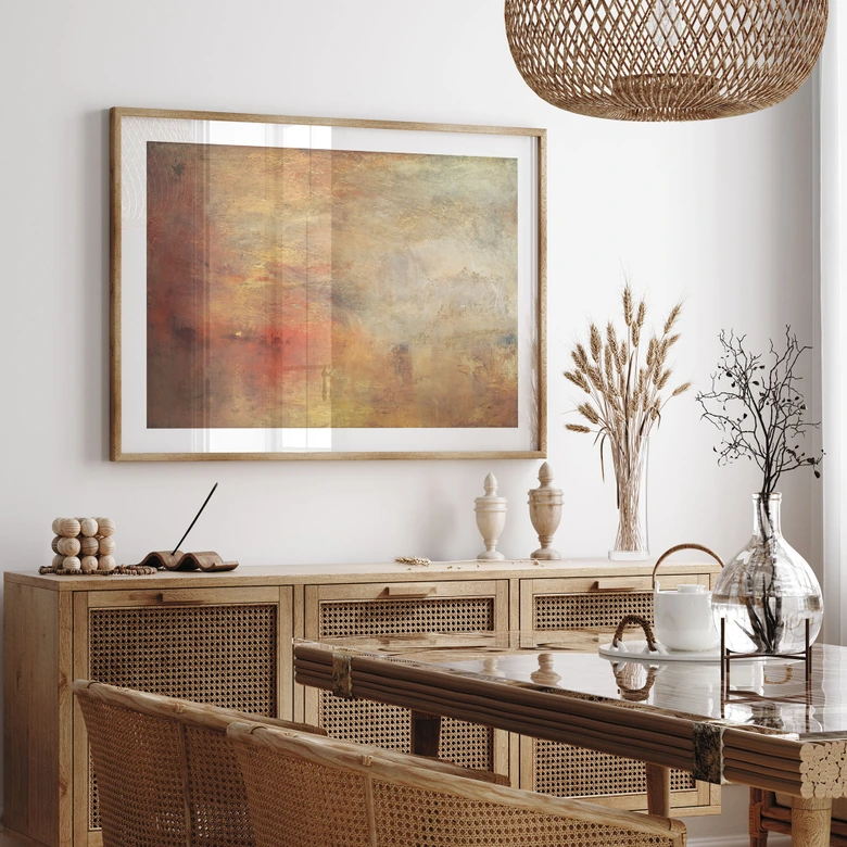 Poster Turner - Sonnenuntergang über einem See 