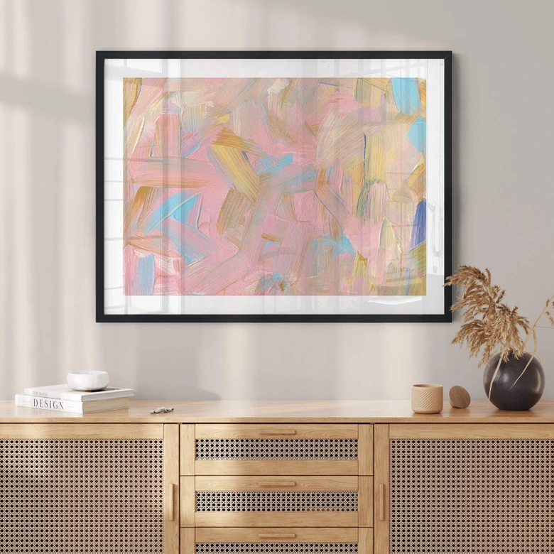 Poster uplusmestudio - Abstrakt i rosa 