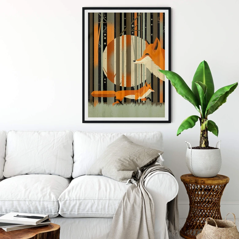 Poster Braun - Midnight Foxes 