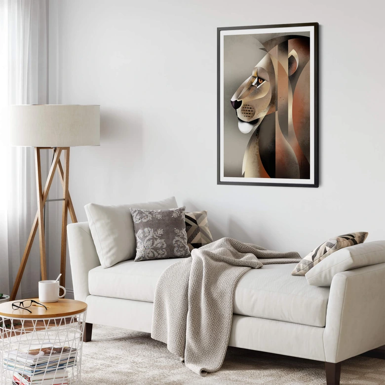 Poster Braun - Lion 