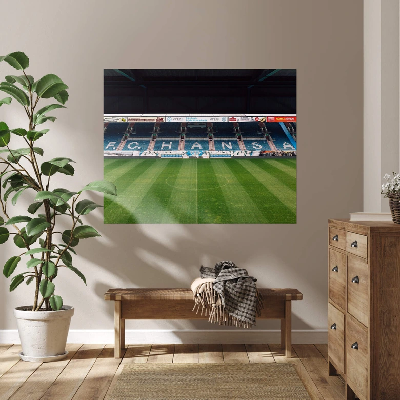 Poster FC Hansa Rostock Stadion Tribüne 