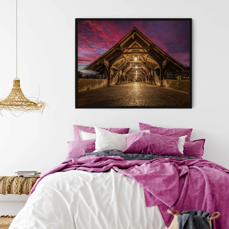 Poster Huber - Old Wooden Bridge 