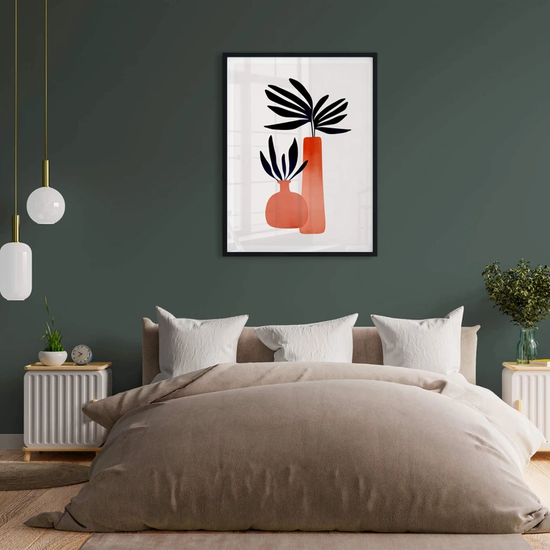 Poster Kubistika - Märchenpflanzen 