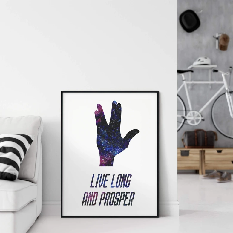 Poster Live long and prosper 