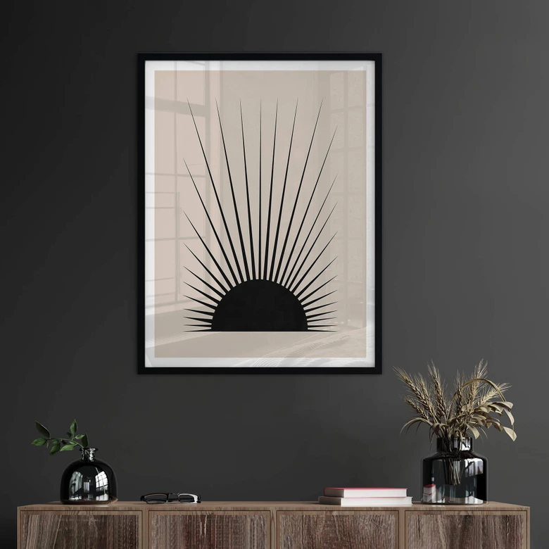 Póster Orara Studio - Sol minimalista 