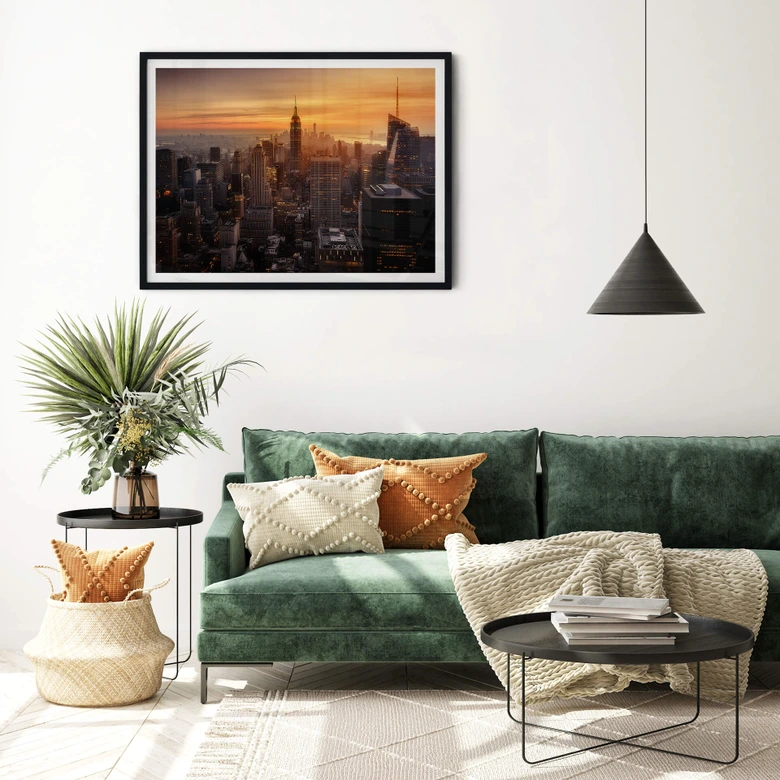 Poster Ruiz Dueso - New York au coucher du soleil 