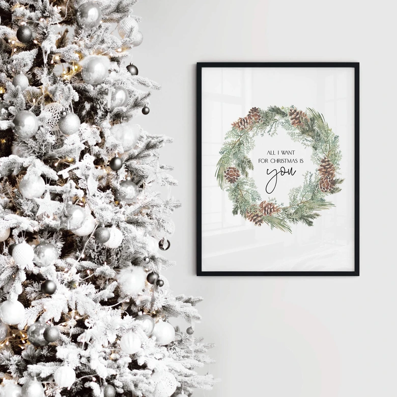 Poster All I want for Christmas is you 