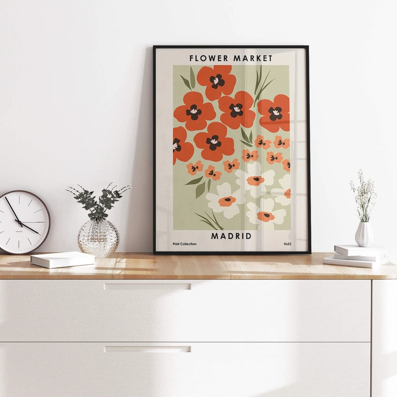 Poster NKTN - Flower Market Madrid 