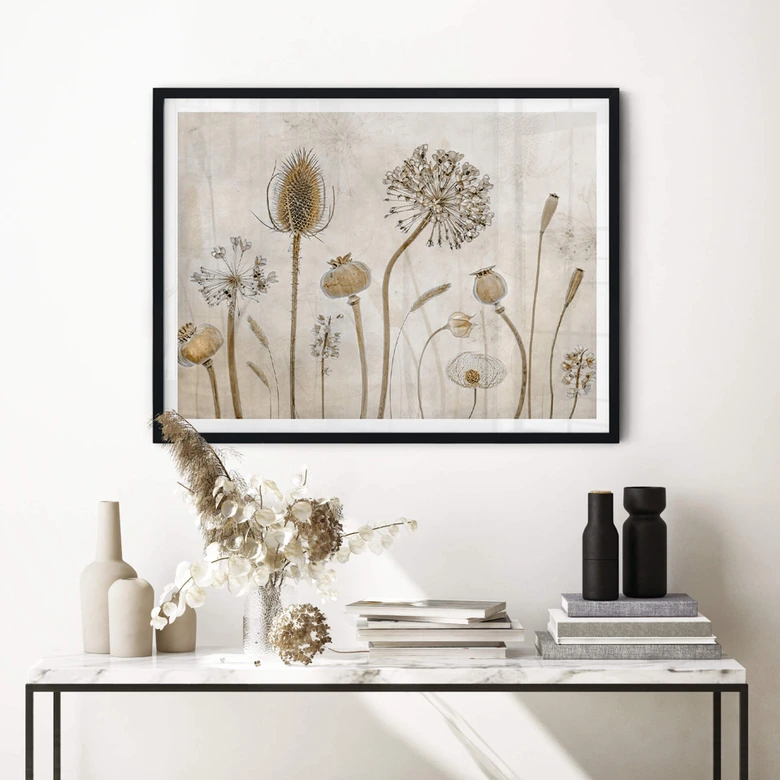 Poster Disher - Trockenblumen 
