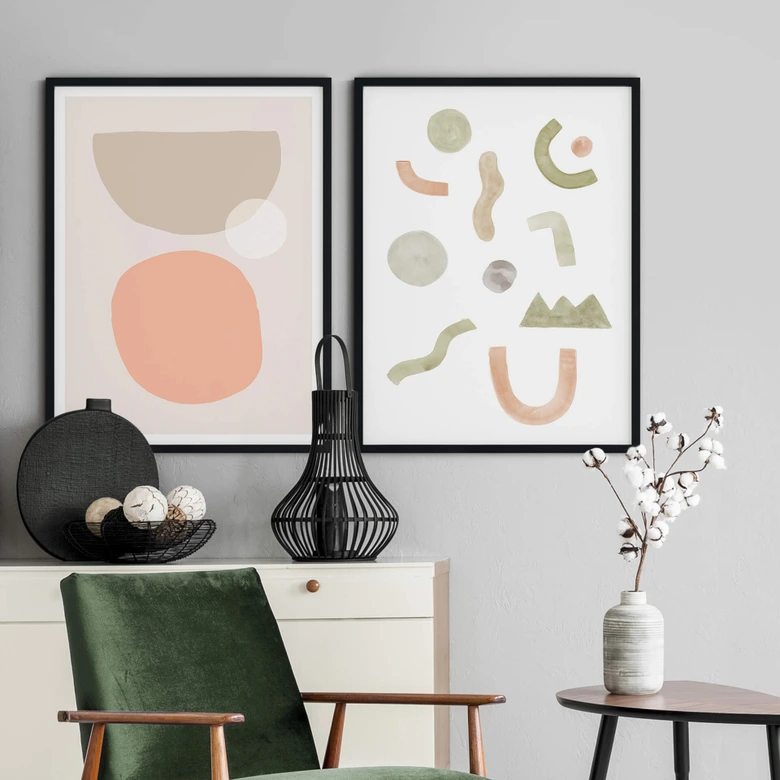 Poster Nouveauprints - Abstrakte Komposition 