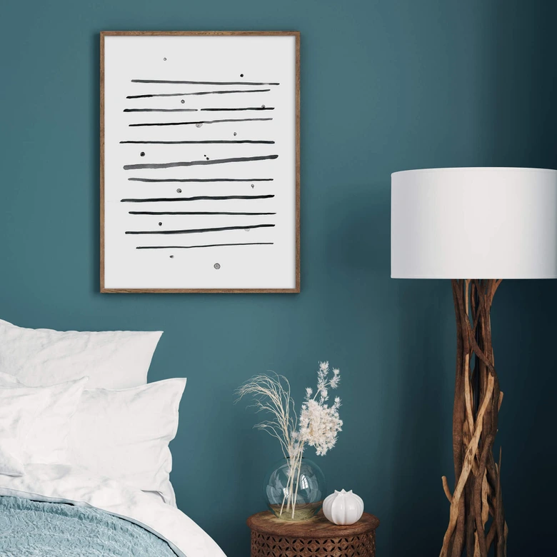 Poster Nouveauprints - Pünktchen und Streifen 