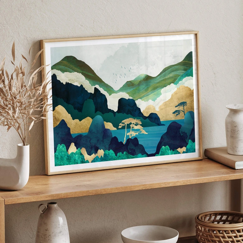 Poster SpaceFrog Designs - Dans les montagnes 