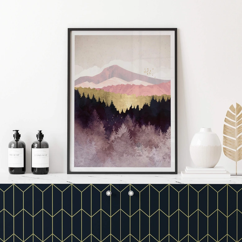Poster SpaceFrog Designs - forêt violette 