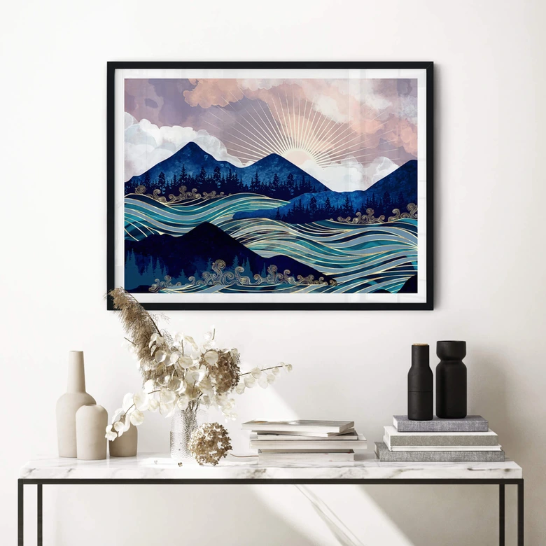 Poster SpaceFrog Designs - Meerestreiben 