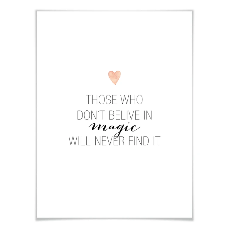 Poster Confetti & Cream - Believe in magic 