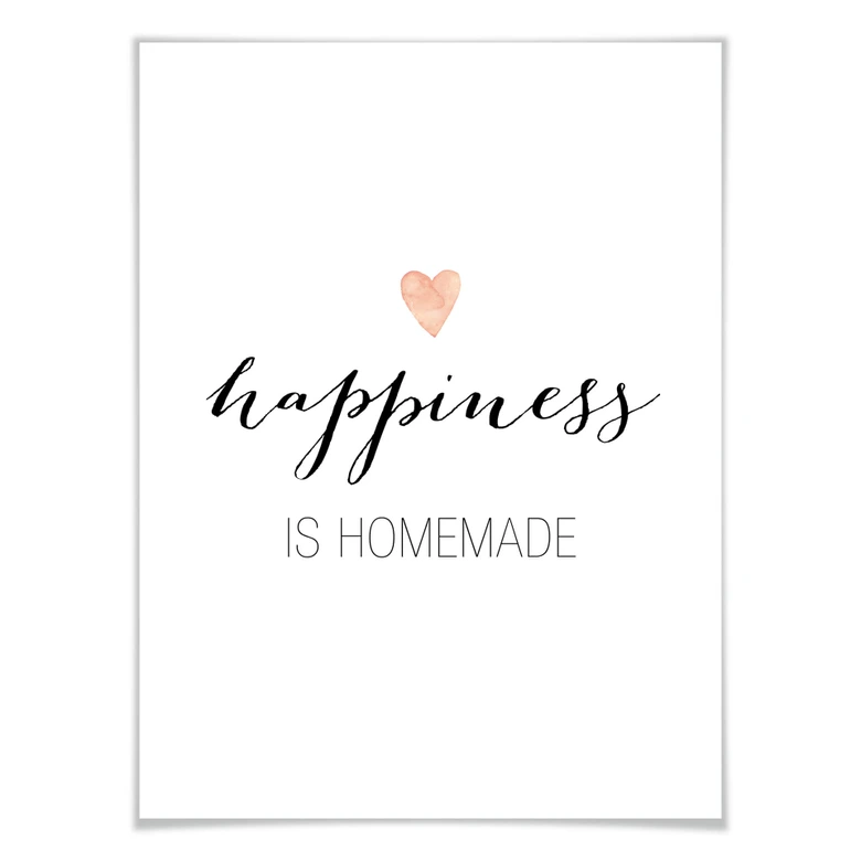 Plakat Confetti & Cream - Happiness is homemade 