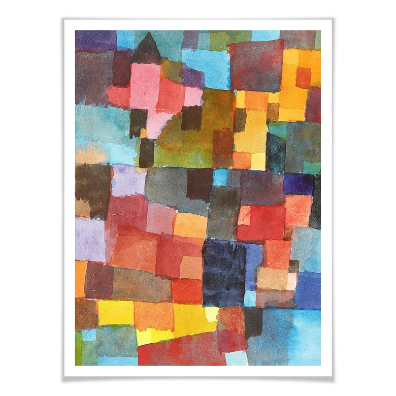 Poster Klee - Raumarchitekturen 